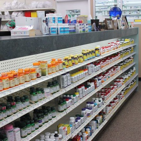 image of retail shelf containing over the counter products